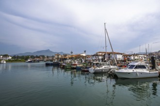 Marina in Saint-Jean-de-Luz, Nouvelle-Aquitaine, Pyrenees-Atlantiques, France