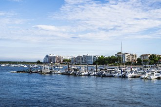 Marina and Beach in Arcachon, Gironde, France