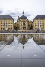 Miroir d'eau and Place de la Bourse, Bordeaux, Gironde, Nouvelle-Aquitaine, France