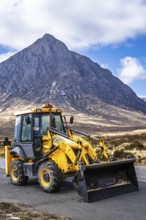 Bulldozer in Buachaille Etive Beag in Glencoe, Highlands, Scotland, UK