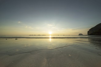 Sunset at Charlie Beach, Koh Mook Island, Andaman Sea, Thailand, Southeast Asia