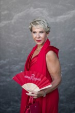 Silke Remus, mother of Marcel Remus, at the Remus Lifestyle Night on the roof terrace of the Pure