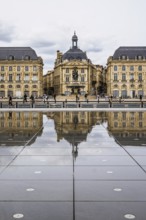 Miroir d'eau and Place de la Bourse, Bordeaux, Gironde, Nouvelle-Aquitaine, France