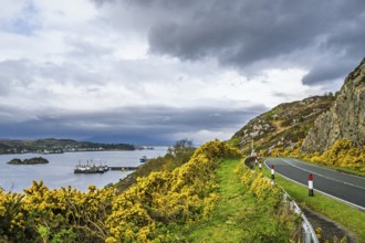 Skye Bridge over Loch Alsh, Kyle of Lochalsh, Isle of Skye, Scotland, England, United Kingdom