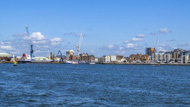 Port Docks in Poole, Dorset, England, United Kingdom