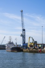 Port Docks in Poole, Dorset, England, United Kingdom