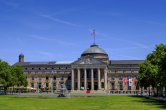Porticus, Casino, Casino am Kurgarten, spa garden, Wiesbaden, Hesse, Germany