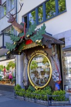 Largest cuckoo clock in the world, Burgstraße, Wiesbaden, Hesse, Germany