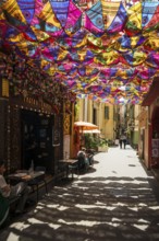 Alley in the old town, Nice, Alpes Maritimes, Provence Alpes Cote d'Azur, French Riviera, South of