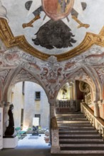 Interior view, Palais Lascaris, Old Town, Nice, Alpes Maritimes, Provence Alpes Cote d'Azur, French