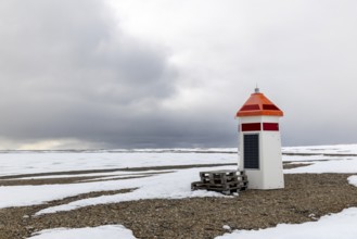Small Lighthouse, Kinvika, Muchinsonfjord, Spitsbergen, Svalbard