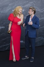 Sonya Kraus and Jörn Schlönvoigt at the Remus Lifestyle Night on the roof terrace of the Pure Salt