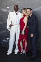 Bruce Darnell, Lottie Moss and Marcel Remus at the Remus Lifestyle Night on the roof terrace of the