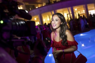 Nina Moghaddam in an interview at the Remus Lifestyle Night on the roof terrace of the Pure Salt