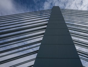 The factory bridge over the River Main in Kelsterbach, Hesse, Germany