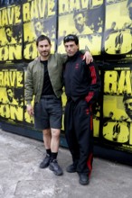 Clemens Schick and Aaron Altaras at the premiere of their film Rave On on the grounds of the RSO