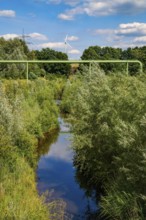 Bottrop, North Rhine-Westphalia, Germany - Renaturalised Boye, the tributary of the Emscher, has