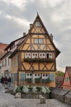 Plönlein, half-timbered house, Rothenburg ob der Tauber, Middle Franconia, Bavaria, Germany