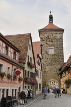 Siebersturm, Plönlein, Rothenburg ob der Tauber, Middle Franconia, Bavaria, Germany