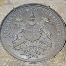 Coat of arms 'Kingdom of Württemberg', Medieval Crime Museum, Rothenburg ob der Tauber, Middle