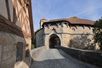 Spitaltor, Spitalbastei, Rothenburg ob der Tauber, Middle Franconia, Bavaria, Germany