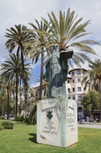 Monument to Ramon Llull, Palma de Majorca, Majorca, Balearic Islands, Spain