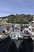 Boats in the fishing harbour of Cala Figuera, Majorca, Balearic Islands, Spain