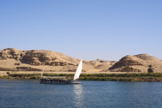 Sailing boat on the Nile, Egypt