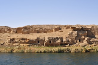 Ancient temple complex on the banks of the Nile, Egypt