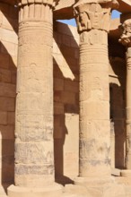 Colonnade, Temple of Philae, Aswan, Egypt