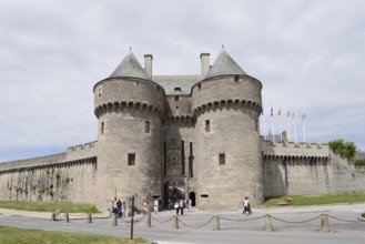 Porte Saint-Michel town gate, Guerande, Loire-Atlantique, Pays de la Loire, Brittany, France