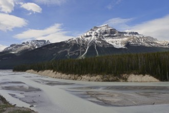 Mount Amery and the Alexandra River, Icefields Parkway, Banff National Park, Alberta, Canada