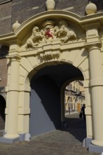 Portal, Het Binnenhof, seat of the Dutch Parliament, The Hague, South Holland, Netherlands