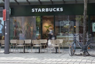 Starbucks shop in the city centre of Mannheim