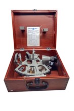 Freiberger drum sextant, Trommelsextant, Trommel sextant with half-transparent full horizon mirror