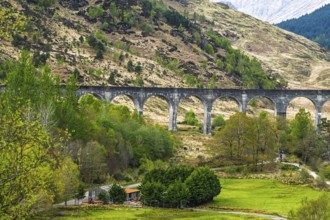 Glenfinnan Viaduct, Loch Shiel, River Finnan, West Highland, Scotland, United Kingdom