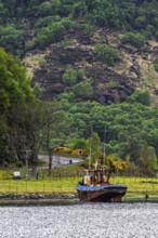 Boats on Invershiel, Loch Duich, Scotland, UK