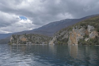 Town on the shores of Lake Ohrid, the second largest lake on the Balkan Peninsula, Unesco World