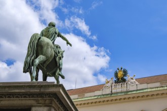 Emperor Joseph Monument in front of the Austrian National Library on Josefsplatz in the Vienna