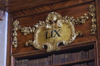 In the Baroque State Hall of the Court Library in the Austrian National Library in the Vienna