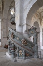 Pulpit in the monastery church created around 1570, Bebenhausen Monastery and Palace, Bebenhausen