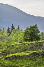 Mountains in Lake District National Park over Coniston Water, Cumbria, England, United Kingdom