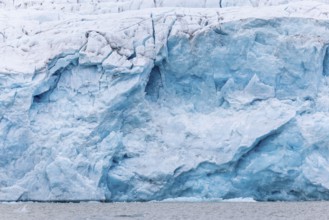 Glacier tongue, sea, Konowbreen, Spitsbergen, Svalbard