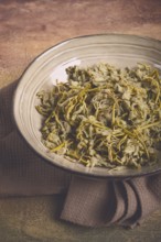 Jonjoli, Colchian klekachka, Georgian appetizer, pickled jonjoli, no people