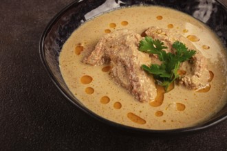 Satsivi, chicken in walnut sauce Baghe, cold dish, Georgian cuisine, homemade, no people