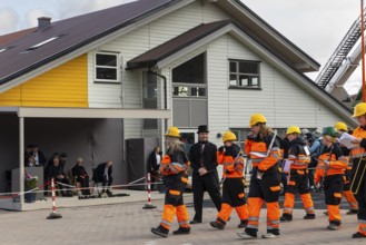 Miners' band at the reception for King Harald at the end of coal mining, music band, Longyearbyen,