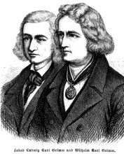 Brothers Grimm, Jakob Grimm and Wilhelm Grimm, authors, authors of the famous Children's and