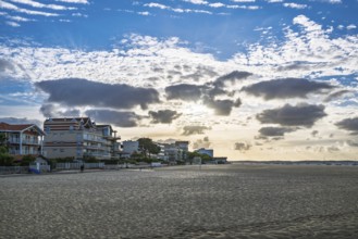 Marina and Beach in Arcachon, Gironde, France