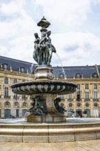 Fontaine des Trois Graces, Place de la Bourse, Bordeaux, Gironde, Nouvelle-Aquitaine, France