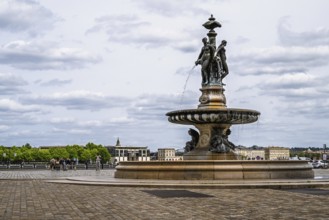 Fontaine des Trois Graces, Place de la Bourse, Bordeaux, Gironde, Nouvelle-Aquitaine, France